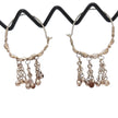 Vintage Handmade Kuchi Hoops Earrings