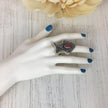 Vintage Afghan Kuchi Adjustable Ring with blue Lapis Stone