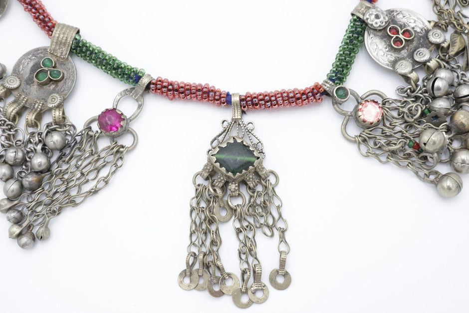 Afghan Statement Beaded Necklace