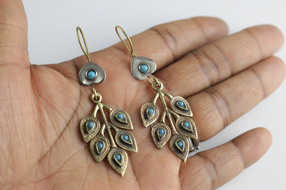 Vintage Afghani Tribal Statement Earrings