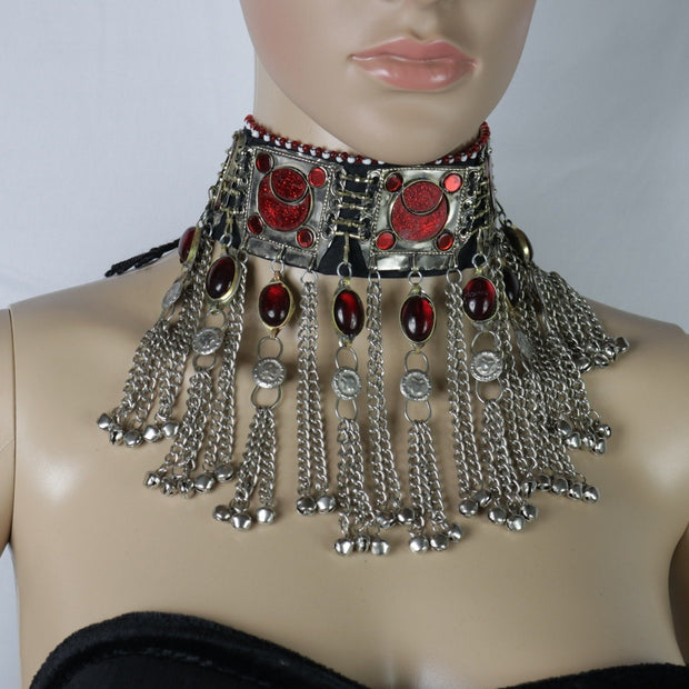 Afghan Bridal Jewelry Set red