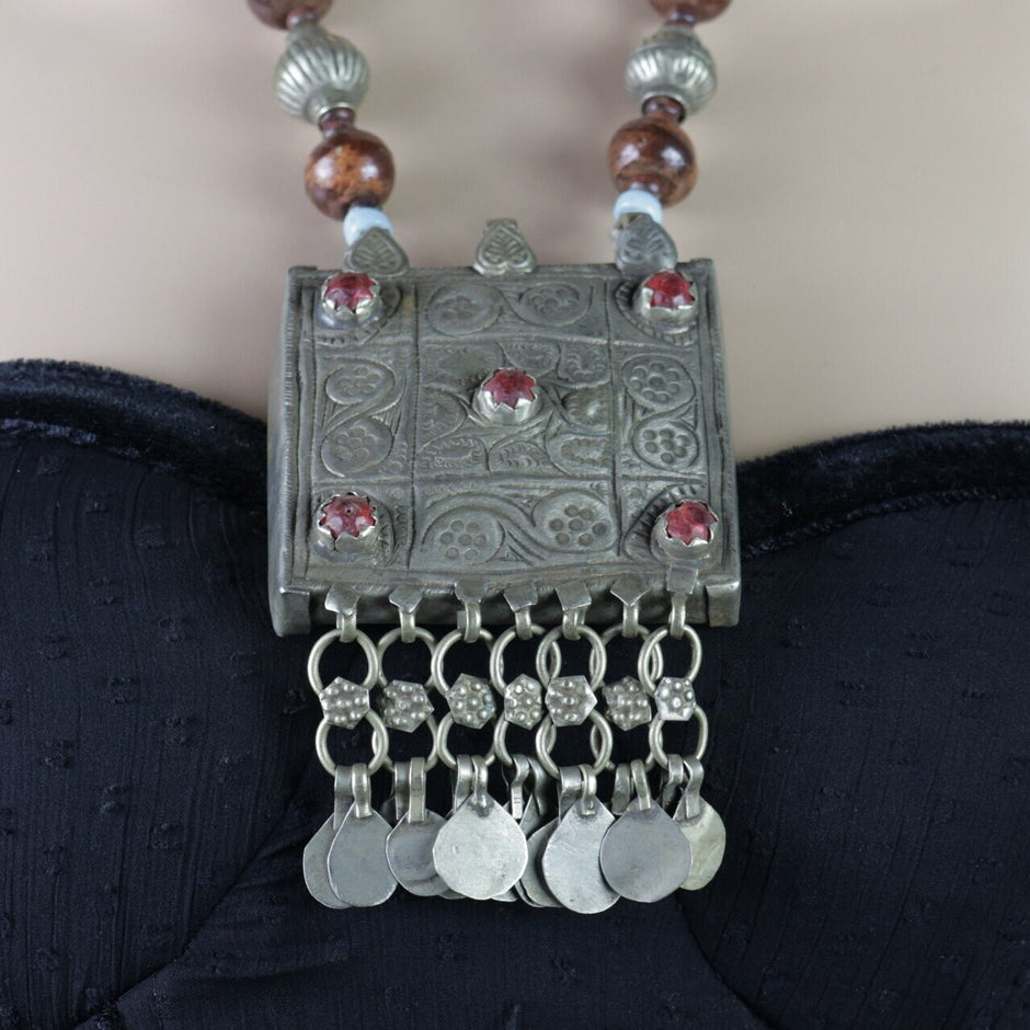 Vintage Style Afghan Statement Necklace