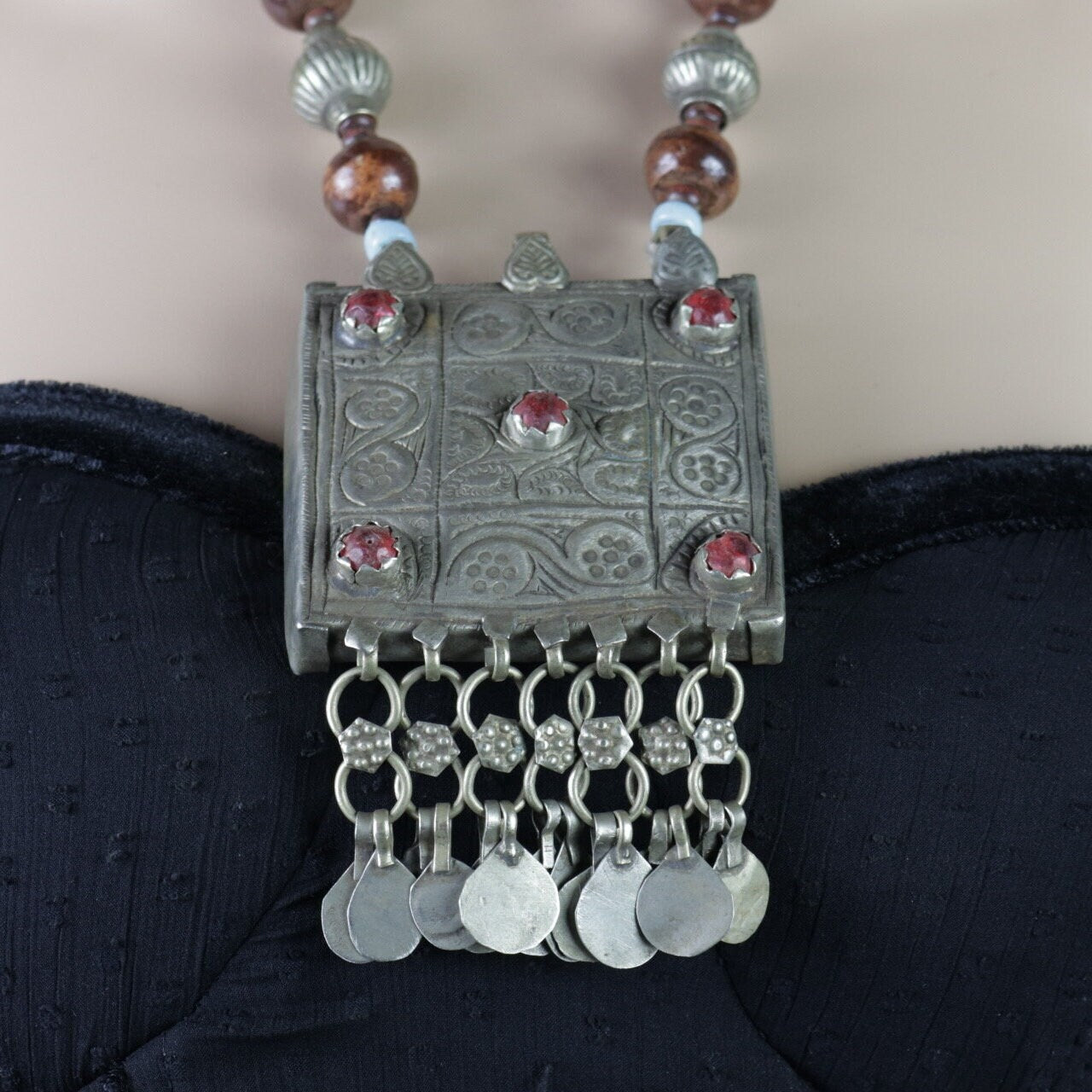 Vintage Style Afghan Statement Necklace