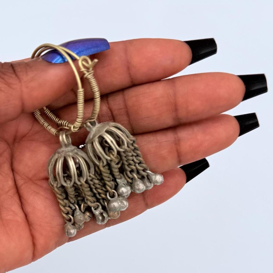 Afghan Vintage Hoops Earrings