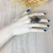 Vintage Afghan Kuchi Adjustable Ring with blue Lapis Stone