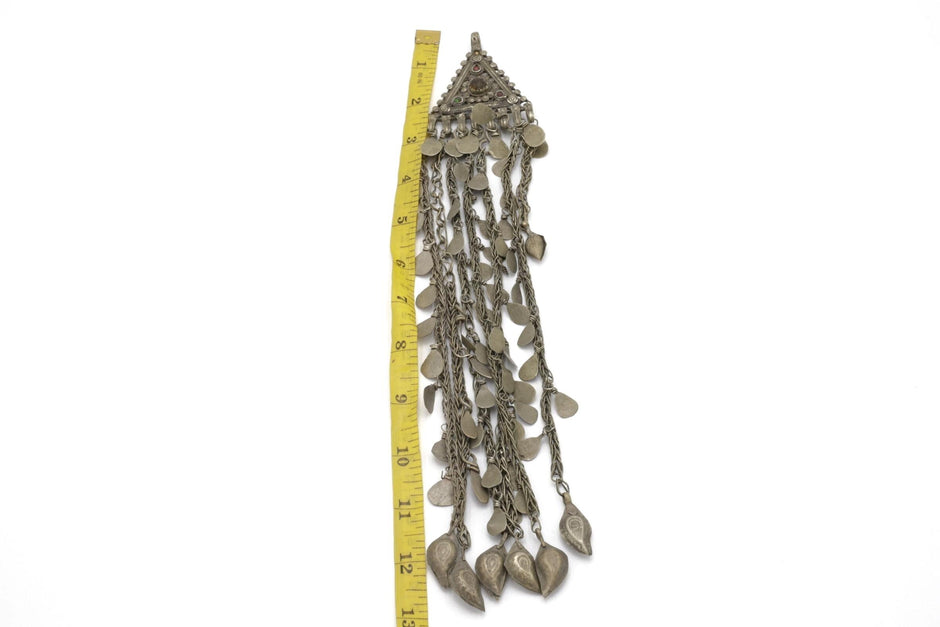 Vintage Kuchi Tribal Hair Pendants - Handmade Afghan Jewelry for Belly Dance & Statement Pieces