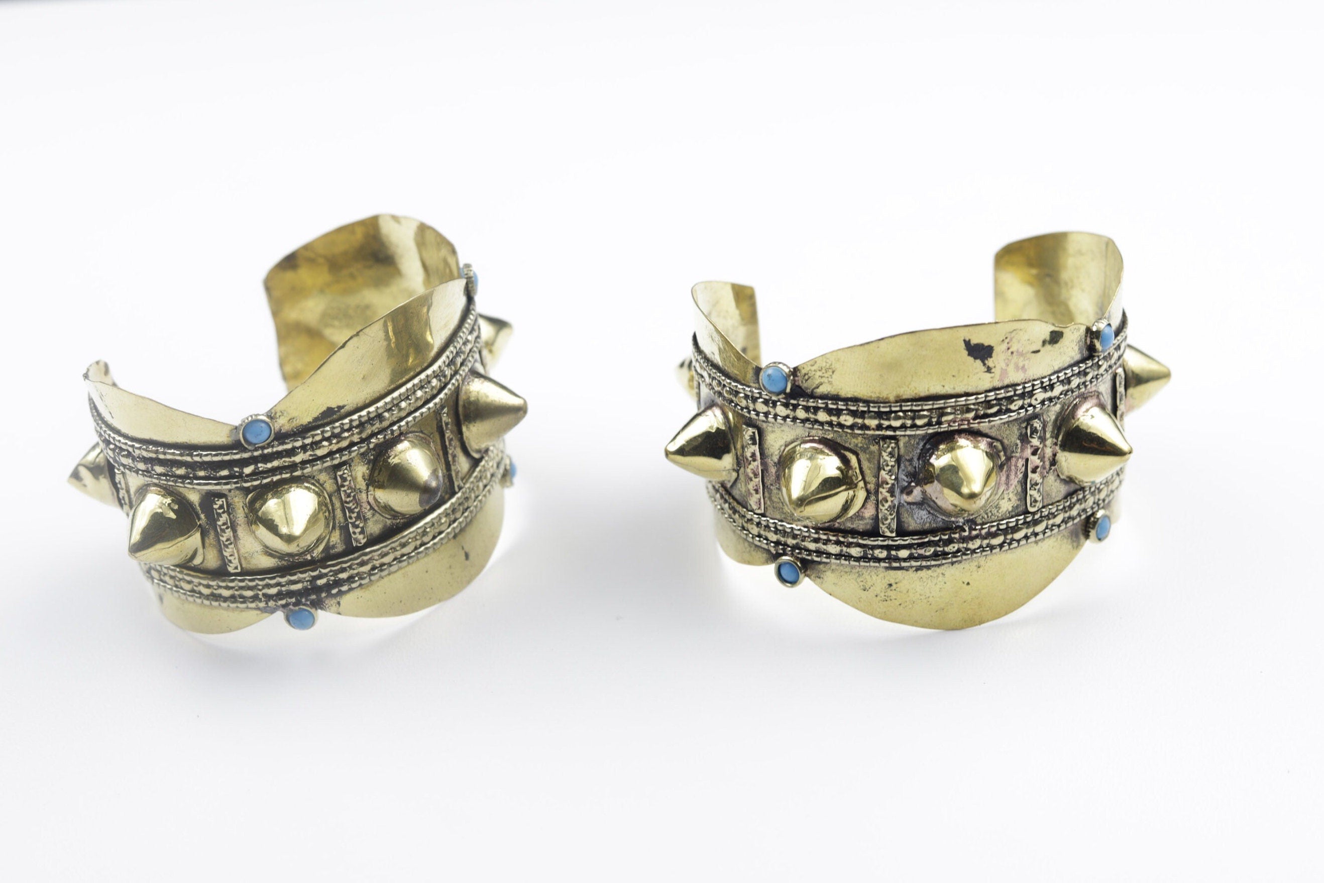 Vintage Style Kuchi Cuff Bracelet set - Statement Bracelet - Afghan Cuff bracelet - bohemian jewelry - afghan jewelry - afghan bracelet