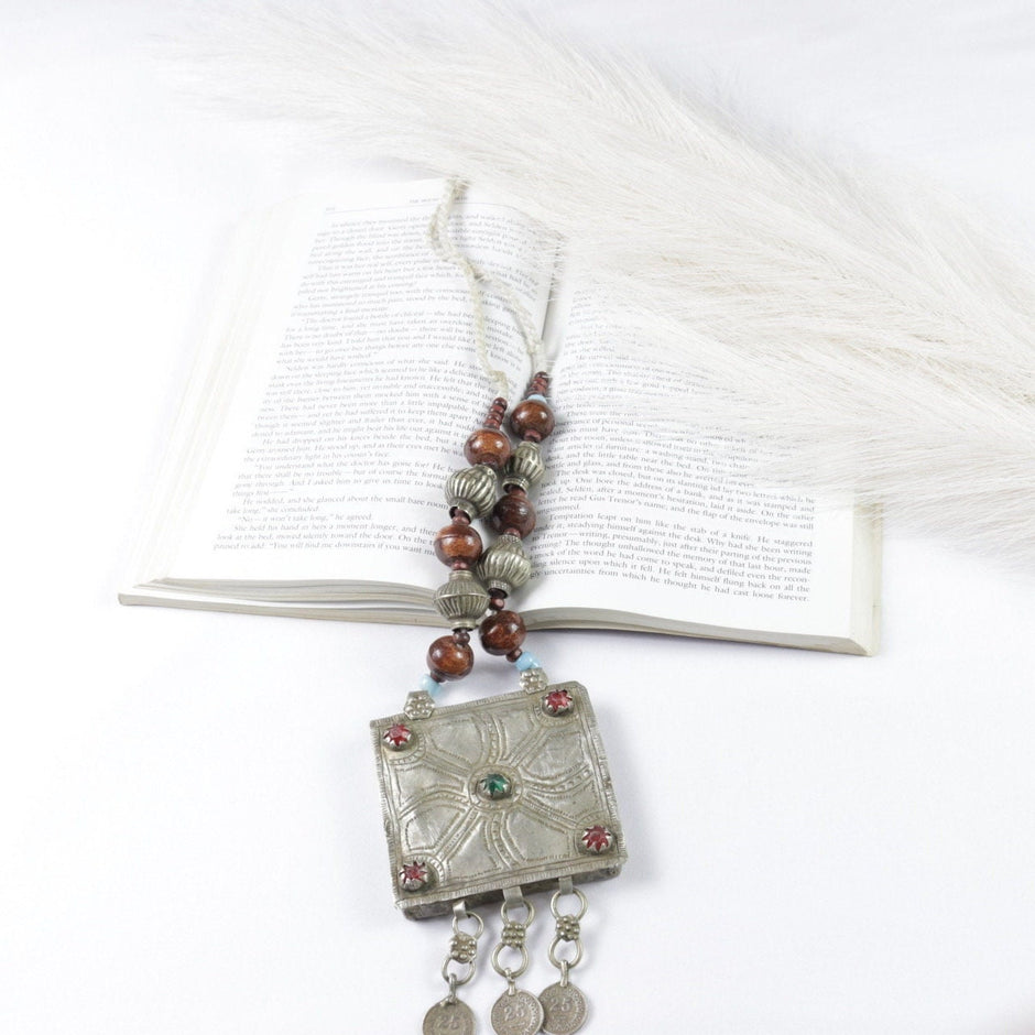 Vintage Afghan Bohemian Statement Necklace
