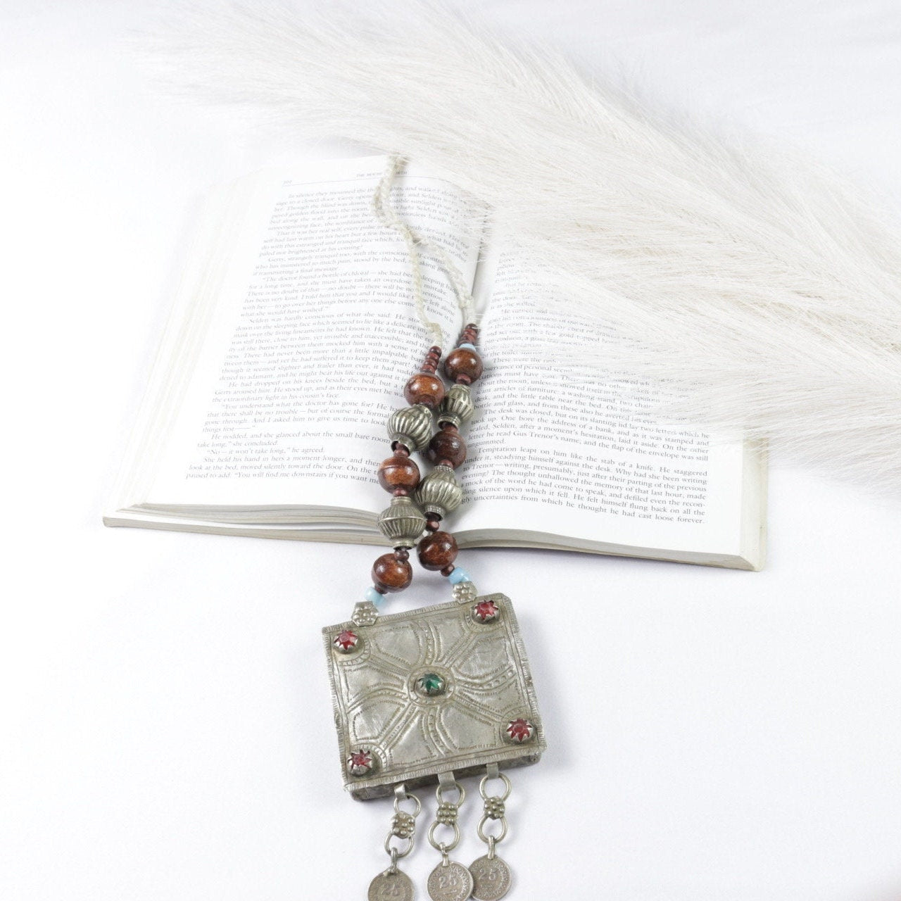 Vintage Afghan Bohemian Statement Necklace