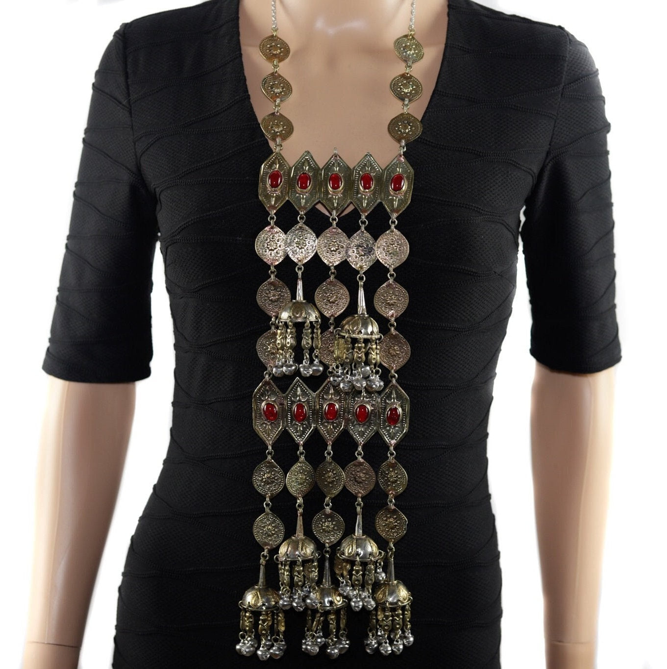 Vintage Afghan Large Statement Necklace