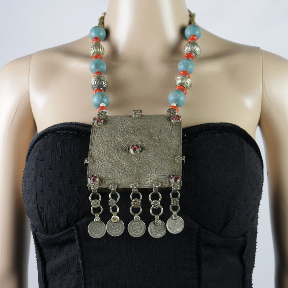 Vintage Afghan Statement Necklace