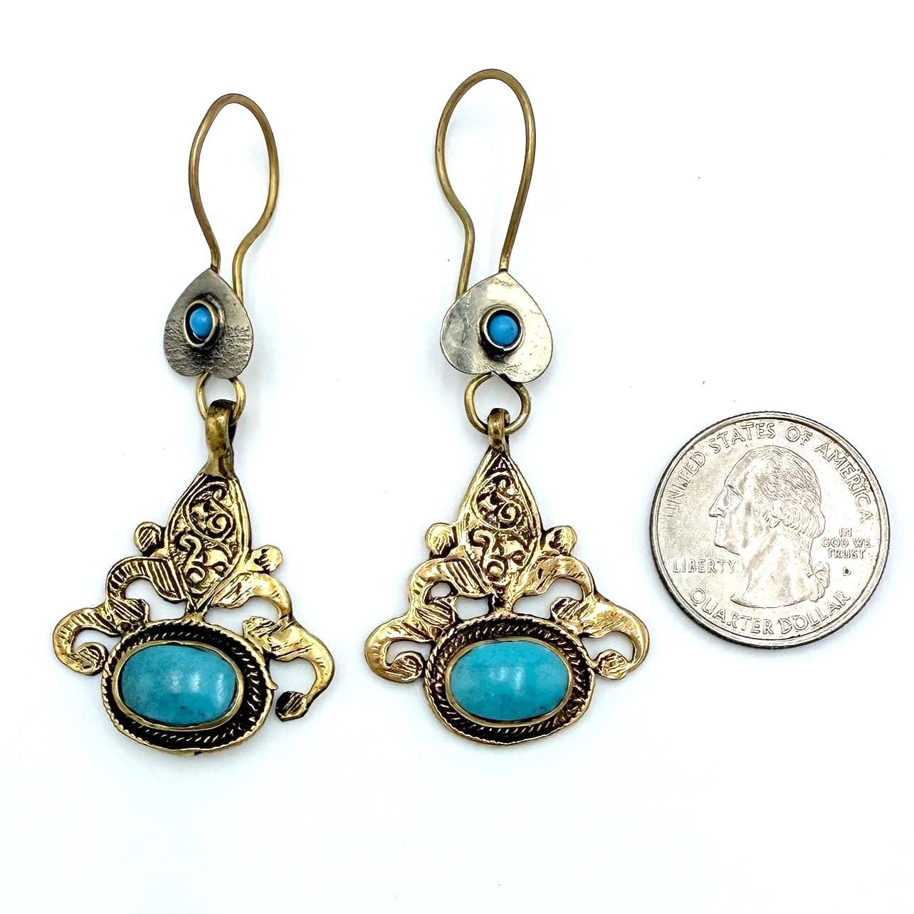 Vintage Afghan Handcrafted Earrings