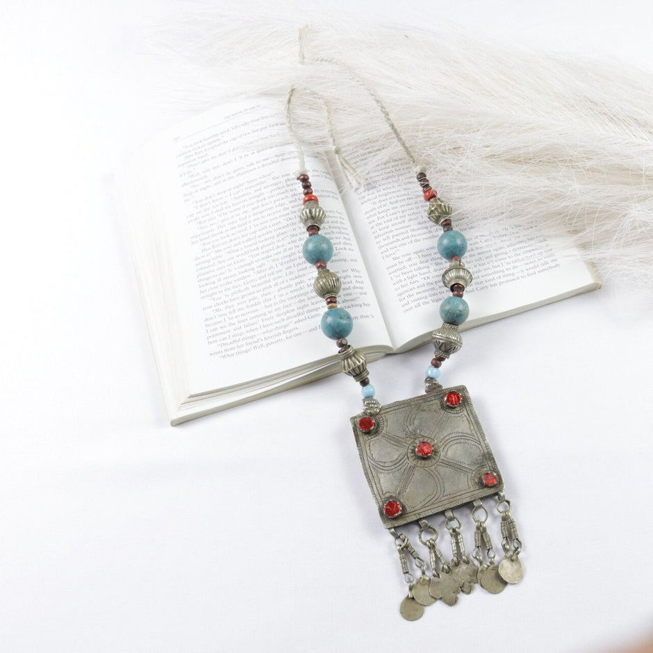 Vintage Afghan Statement Necklace