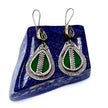 Vintage Afghani Tribal Teardrop Earrings