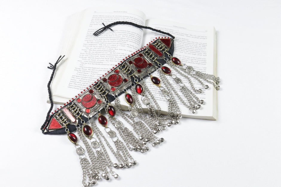 Afghan Bridal Jewelry Set red
