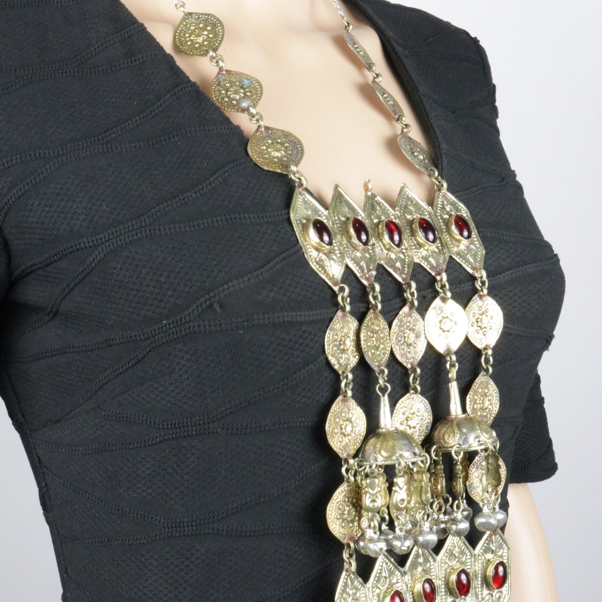 Vintage Afghan Large Statement Necklace
