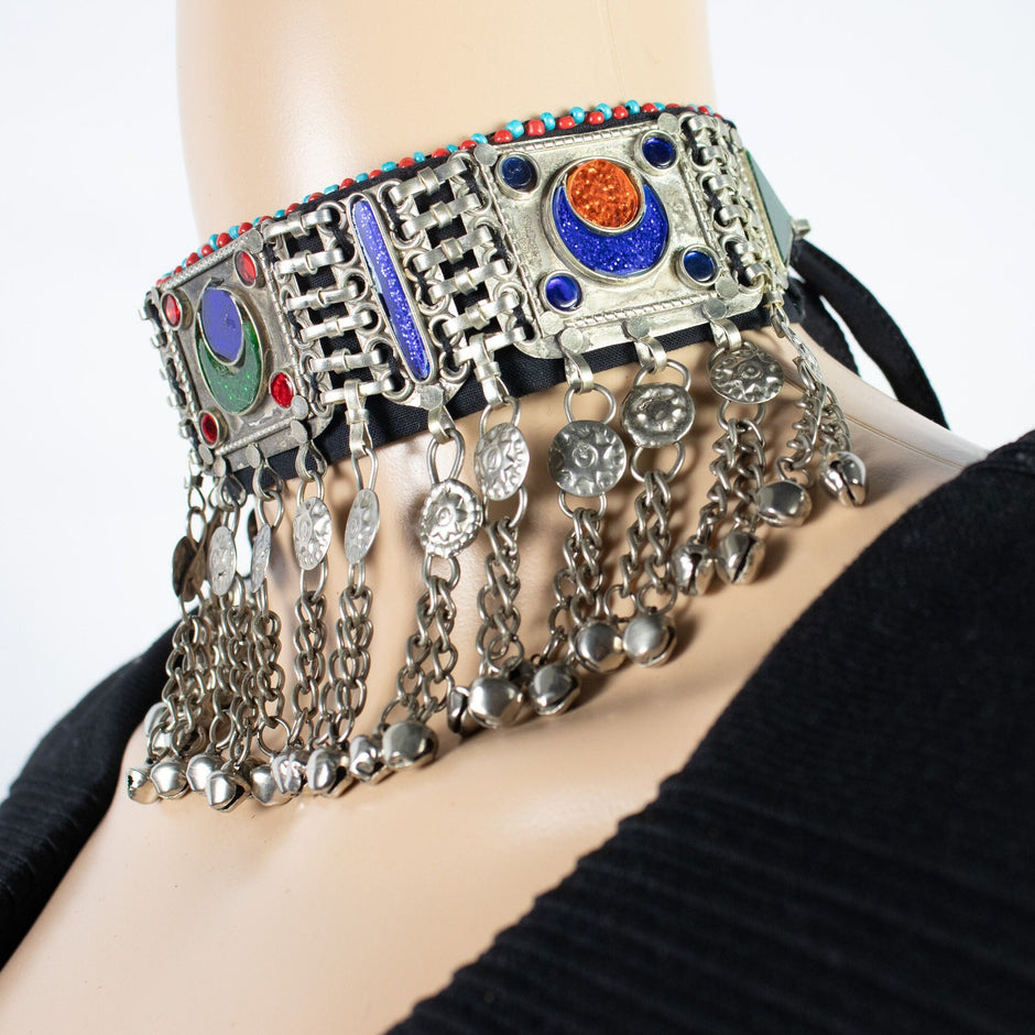 Vintage Style Afghan Choker Necklace