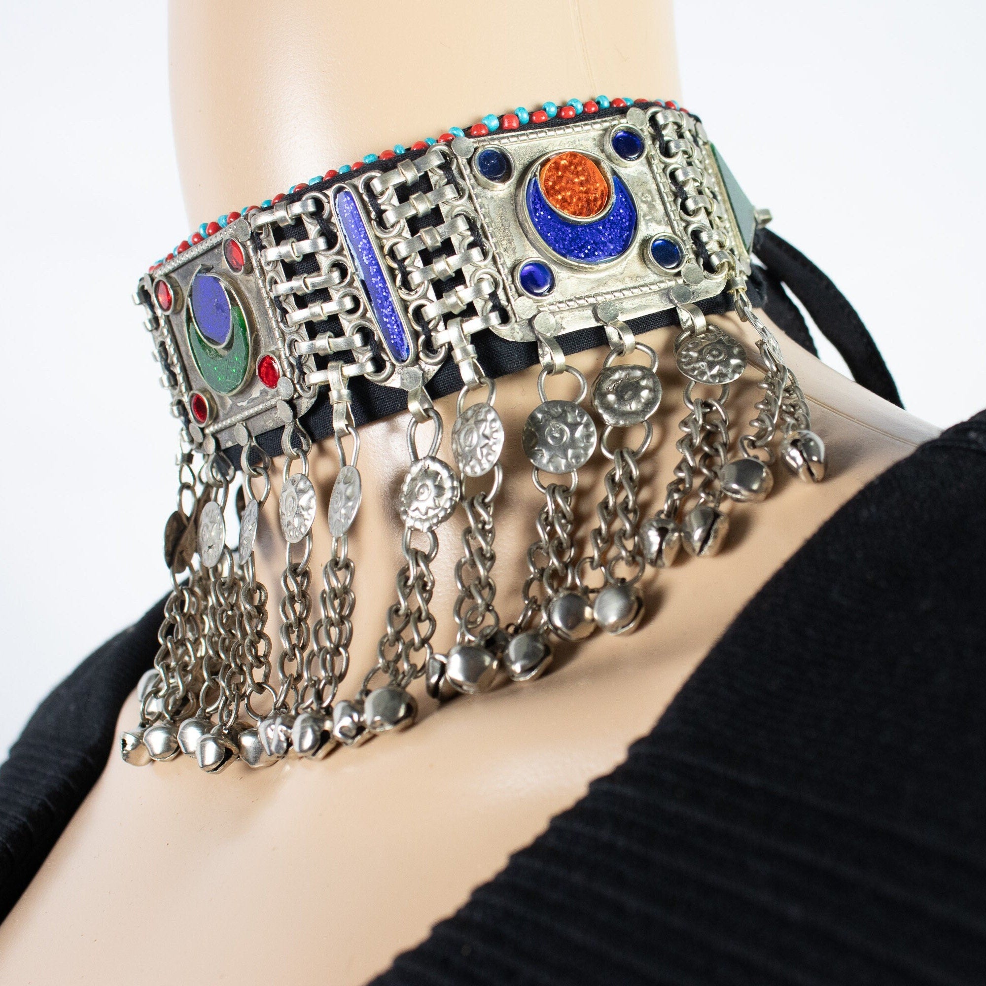 Vintage Style Afghan Choker Necklace