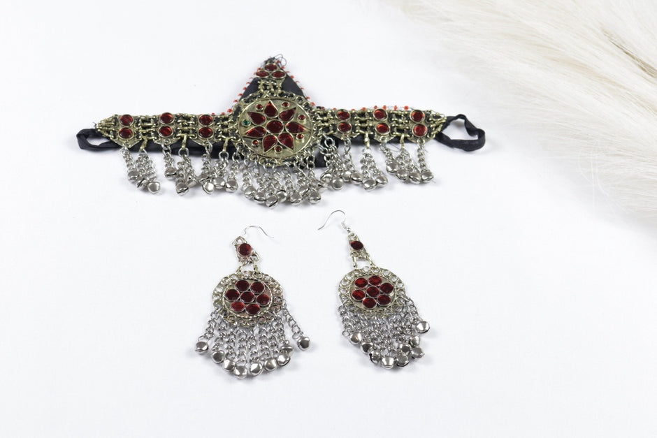 Afghan Jewelry - Jewelry set of 3