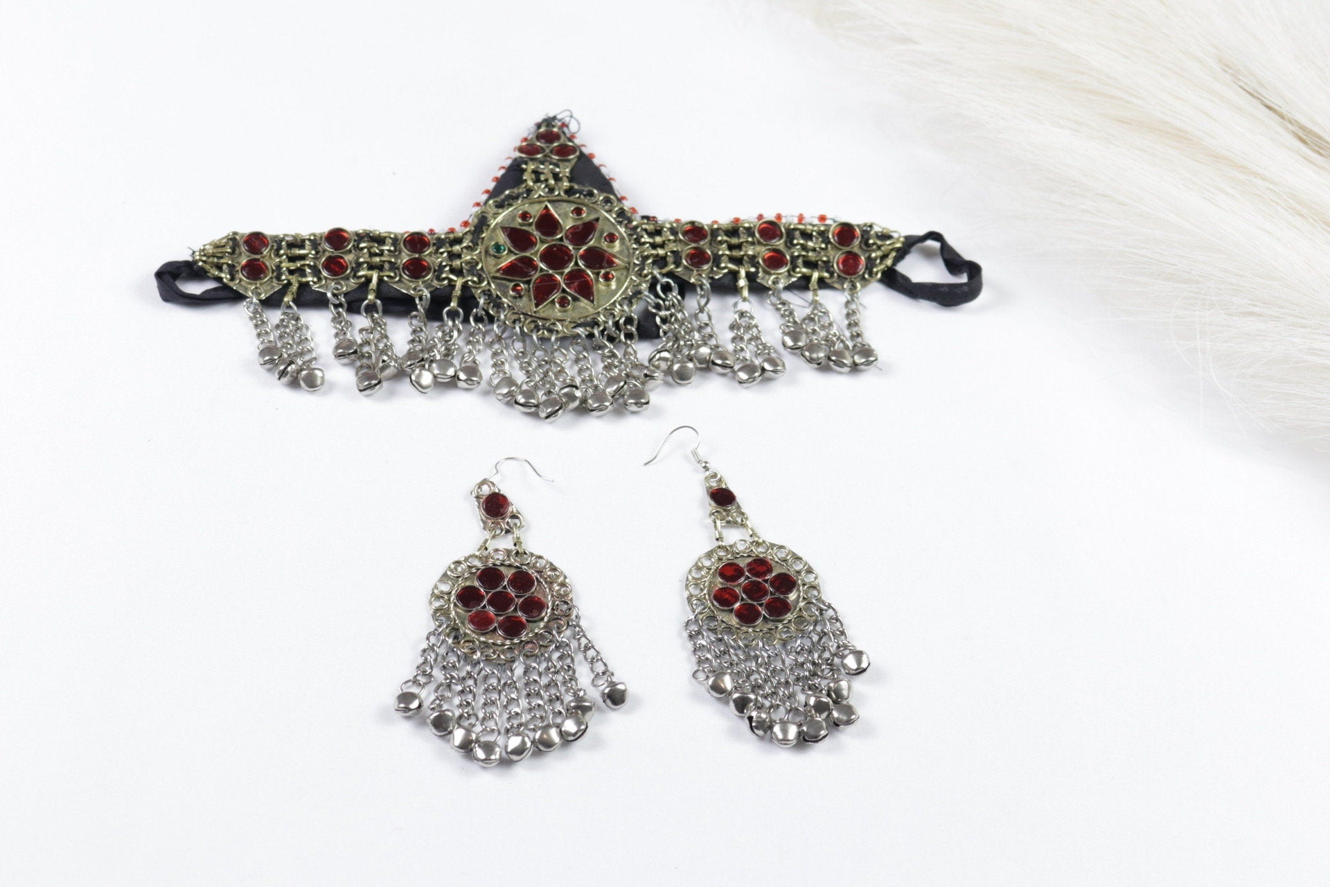 Afghan Jewelry - Jewelry set of 3