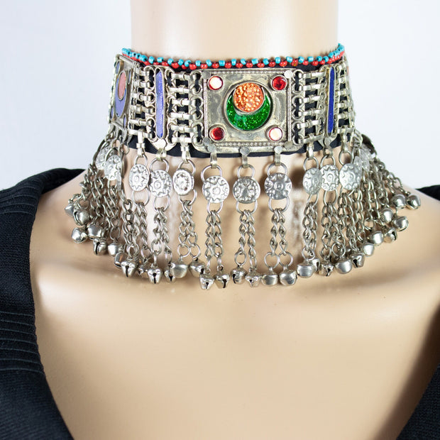 Vintage Style Afghan Choker Necklace