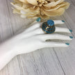 Oversized Afghan Stone Ring: Ethnic Tribal Boho Statement Jewelry