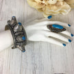 Vintage Afghan Kuchi Statement Ring - Blue Stone Boho Gypsy Ethnic Handmade Jewelry