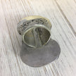 Large Afghan Vintage Silver Ring With Stones