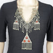 Vintage Afghan Kuchi Choker: Bohemian Tribal Statement Necklace with Aqeeq for Belly Dancing