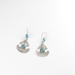 Vintage Afghan Stone Earrings - Boho Ethnic Statement Jewelry for Women - Lightweight Handmade Afghani