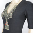 Vintage Afghan Kuchi Choker: Bohemian Tribal Statement Necklace with Aqeeq for Belly Dancing
