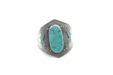 Vintage Afghan Kuchi Cuff Bracelet - Bohemian Statement Jewelry with Aqeeq Stone