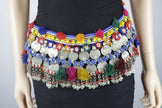 Vintage Afghan Kuchi Coin Belt: Ethnic Boho Tribal Belly Dance Jewelry Handmade Tuareg Accessory