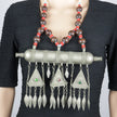 Bohemian Afghan Kuchi Statement Necklace - Large Vintage-Inspired Tribal Pendant for Ethnic Fashion