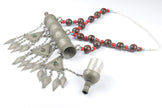 Bohemian Afghan Kuchi Statement Necklace - Large Vintage-Inspired Tribal Pendant for Ethnic Fashion