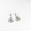 Vintage Afghan Stone Earrings - Boho Ethnic Statement Jewelry for Women - Lightweight Handmade Afghani