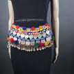 Vintage Afghan Kuchi Coin Belt: Ethnic Boho Tribal Belly Dance Jewelry Handmade Tuareg Accessory
