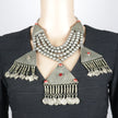 Vintage Afghan Multilayer Beaded Pendant Necklace