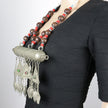 Bohemian Afghan Kuchi Statement Necklace - Large Vintage-Inspired Tribal Pendant for Ethnic Fashion