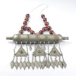Bohemian Afghan Kuchi Statement Necklace - Large Vintage-Inspired Tribal Pendant for Ethnic Fashion