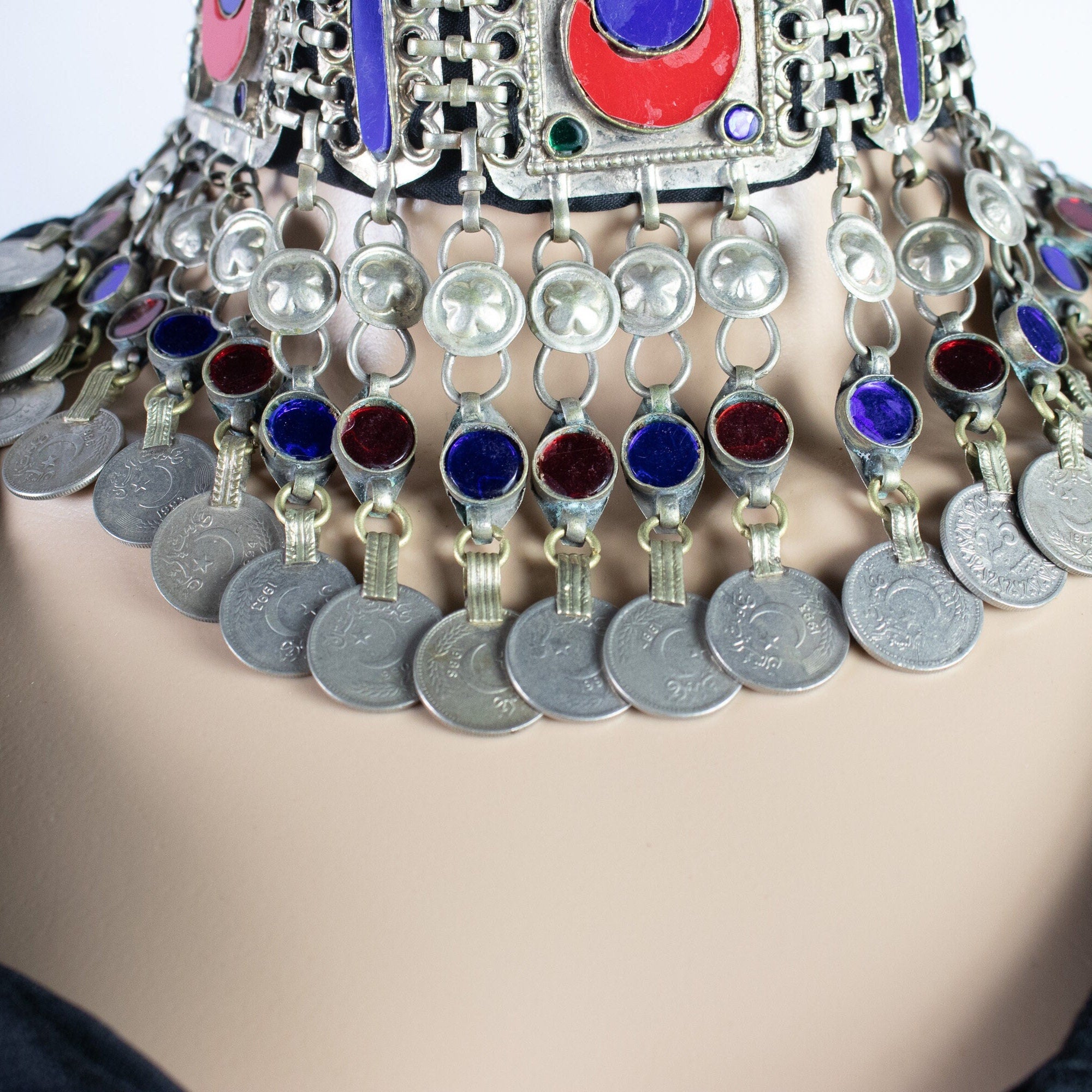 Vintage Afghan Choker Necklace