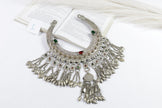 Vintage Afghan Tribal Torque Necklace - Large Kuchi Belly Dance Choker - Tuareg-inspired Jewelry