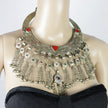 Vintage Afghan Tribal Torque Necklace - Large Kuchi Belly Dance Choker - Tuareg-inspired Jewelry