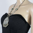 Vintage Afghan Tribal Pendant Necklace - Ethnic Kuchi Choker for Belly Dance Jewelry