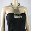 Vintage Afghan Kuchi Choker Statement Necklace - Bohemian Aqeeq Tribal Jewelry - Ethnic Belly Dance Accessory