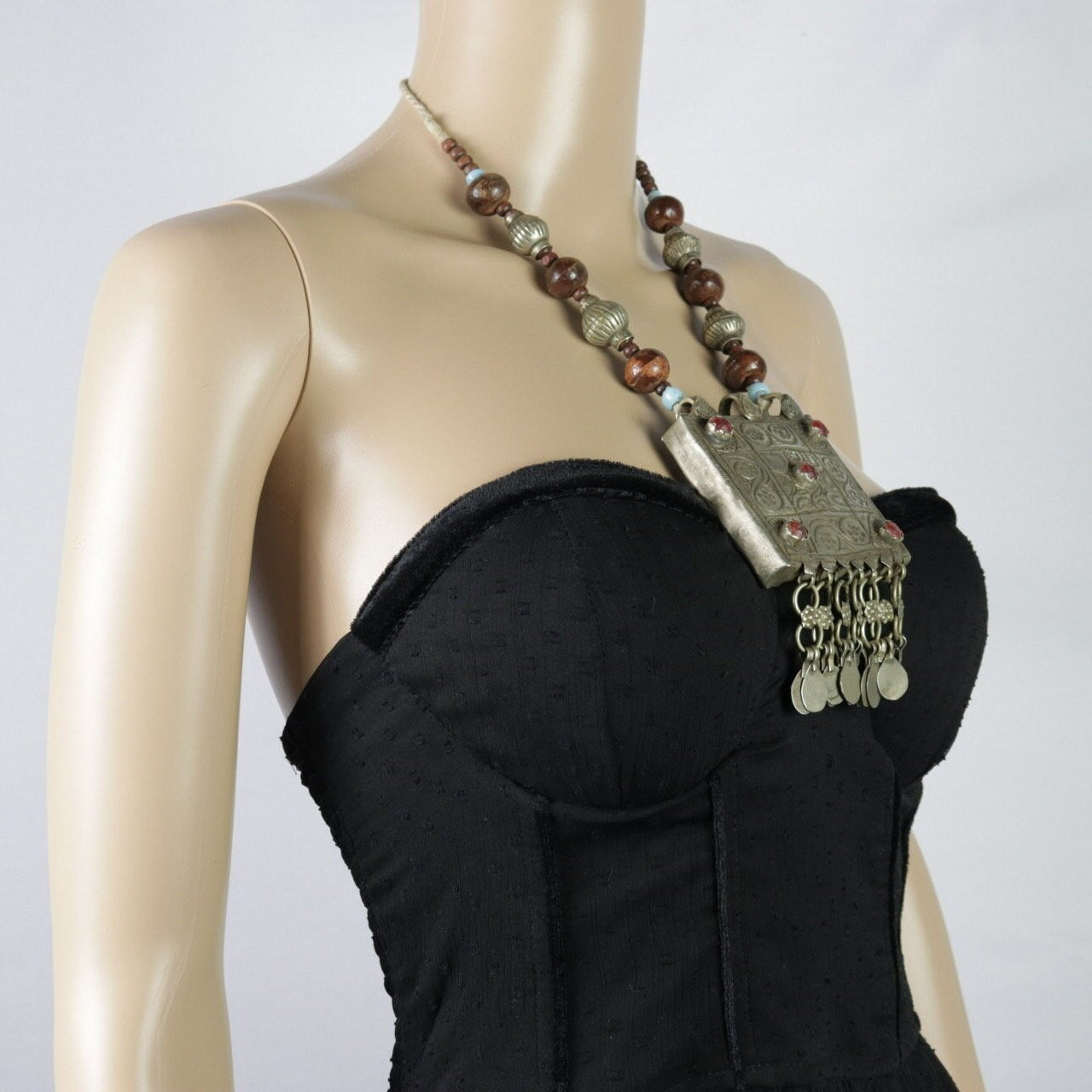 Vintage Kuchi Choker Necklace: Afghan Tribal Jewelry
