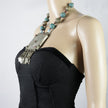 Vintage Afghan Kuchi Choker Statement Necklace - Bohemian Aqeeq Tribal Jewelry - Ethnic Belly Dance Accessory