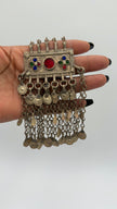 Vintage Kuchi Tribal Hair Pendants - Handmade Afghan Headpieces for Belly Dance & Statement Jewelry