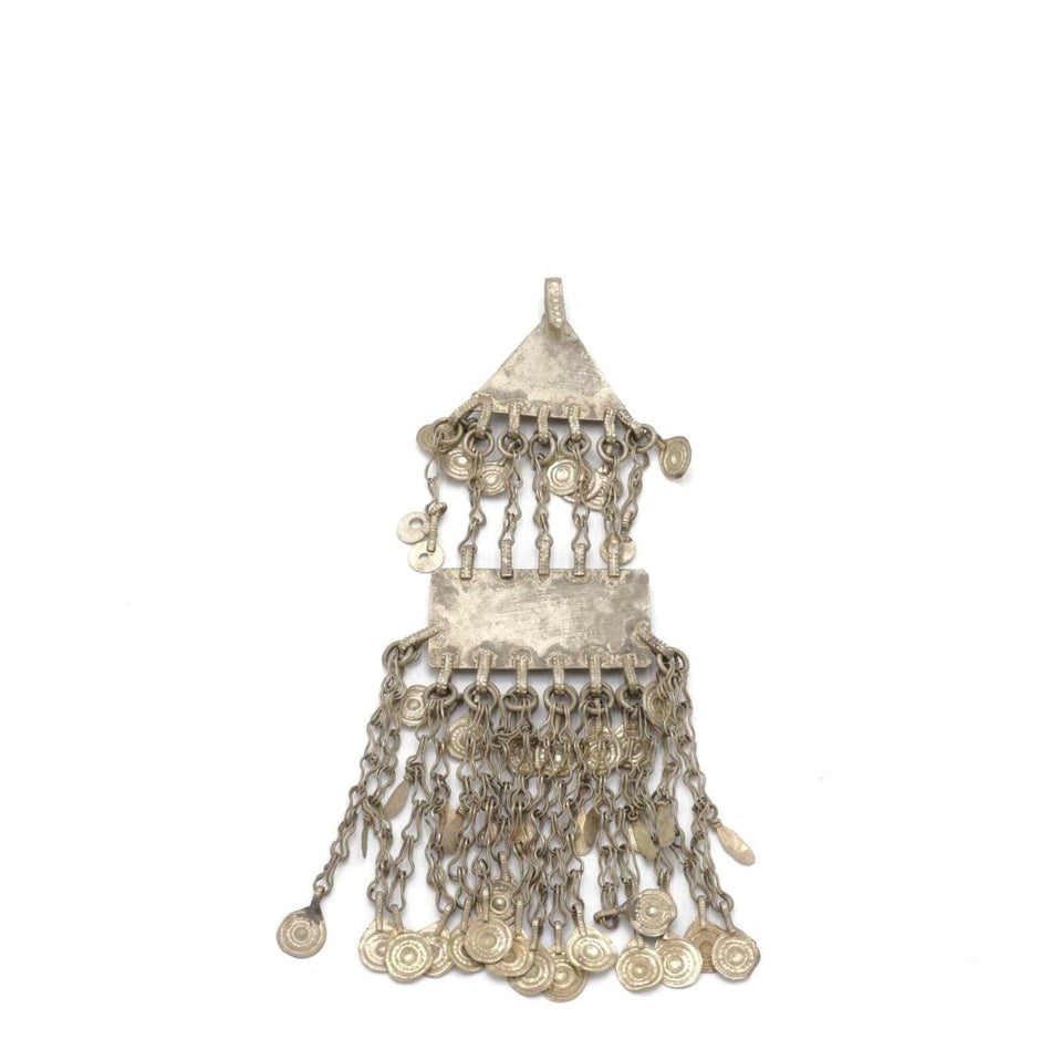 Vintage Kuchi Tribal Hair Pendants - Handmade Afghan Headpieces for Belly Dance & Statement Jewelry
