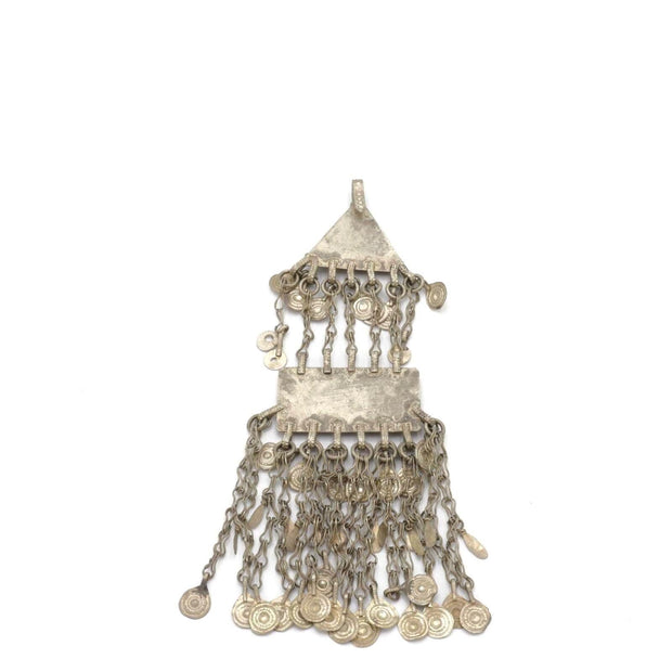 Vintage Kuchi Tribal Hair Pendants - Handmade Afghan Headpieces for Belly Dance & Statement Jewelry